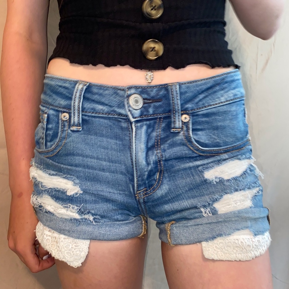 American Eagle ripped shorts